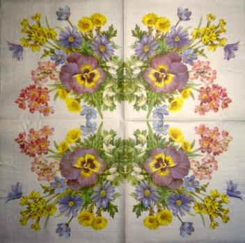 STM-617 Pansy - 3-ply - 35x35cm